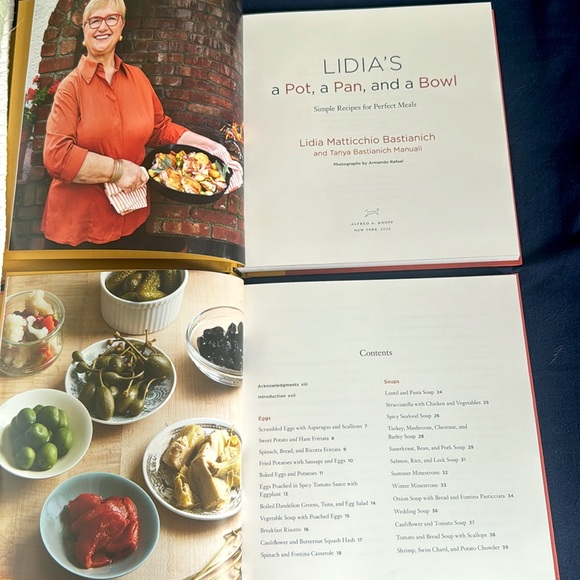 Signed Copy of Lidia Bastianich’s Book: Lidia’s A Pot, A Pan, And A Bowl (New) - Picture 3 of 4